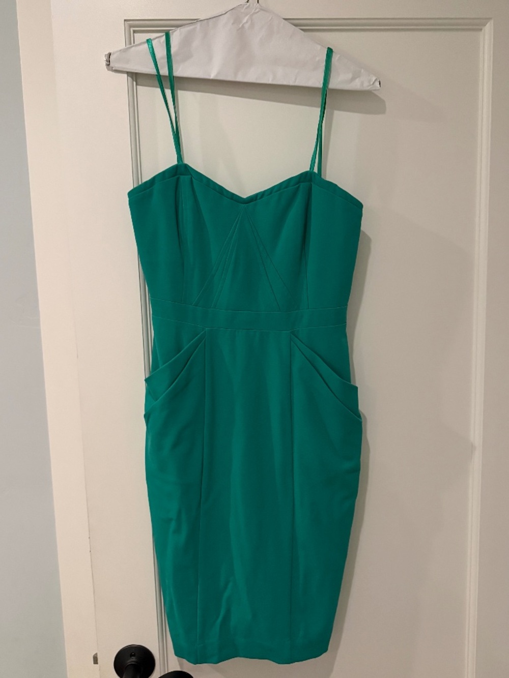 BCBG green cocktail dress
